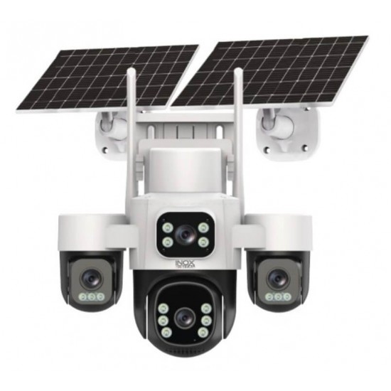 İnox X-14 4 Lensli E-sim 4G Solar Kamera inox-x14-4-lensli-e-sim-4g-solar-guvenlik-kamerasi